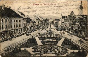 1912 Kassa, Kosice; Fő utca / main street (EK)