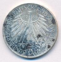 NSZK 1966D 5M Ag "Wilhelm Leibniz" T:1 patina FRG 1966D 5 Mark Ag "Wilhelm Leibniz&qu...