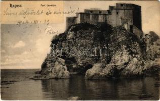 1904 Dubrovnik, Ragusa; Fort Lorenzo / fortress (EM)