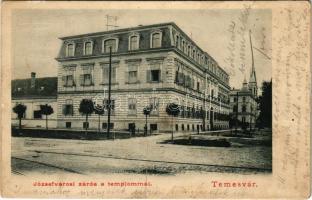 Temesvár, Timisoara; Józsefvárosi zárda és templom / Iosefin nunnery and church (b)
