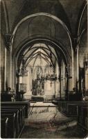 1909 Beregszász, Beregovo, Berehove; Római katolikus templom belső. Ignáczy G. fényképész kiadása / church interior (EB)