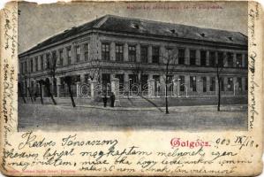 1903 Galgóc, Hlohovec; Magyar állami polgári fiú és leány iskola. Szold Jakab kiadása / school (Rb)