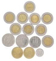 San Marino 1975-1997. 1L-500L (15xklf) forgalmi emlékpénzek T:1-,2 San Marino 1975-1997. 1 Lira - 500 Lire (15xdiff) circulating commemorative coins C:AU,XF