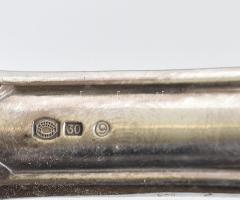 12 személyes ezüstözött évőkészlet, 2 dobozban, jelzett, szép állapotban