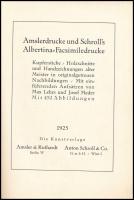 Amslerdrucke und Schroll's Albertina-Facsimiledrucke. Berlin-Wien, 1925, Amsler & Ruthardt ...