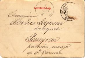 1901 Szarvasháza, Zsdenyova, Zhdenijevo (Bereg); völgy. Bertsik Emil kiadása / valley (kis szakadáso...