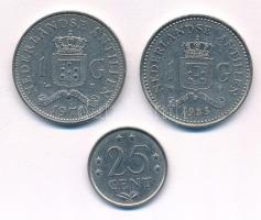 Holland-Antillák 1971. 1G Ni "Vilma" + 1981. 25c Ni + 1983 1G Ni "Beatrix" T:2
...