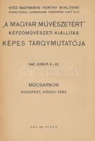 "A magyar művészetért" képzőművészeti kiállítás képes tárgymutatója. 1942. Kiadói papírköt...