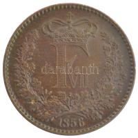Dánia 1856. 1sk bronz "VII. Frigyes" T:1-
Denmark 1856. 1 Skilling bronze "Frederik ...