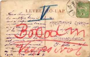 1909 Hidasnémeti, református és római katolikus templom, Lánczy vámhíd, Új vasúti Hernád híd (fa)