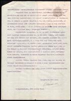 1932 Gyöngyössolymos, Oláh Andor gépelt levele Károlyi Gyula miniszterelnökhöz, benne "községi ...