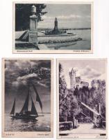 Balaton - 6 db régi képeslap