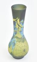 Gallé TIP váza, jelzett, kis kopásokkal, m: 18,5 cm