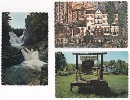 6 db modern kanadai képeslap vegyes minőségben, légi posta