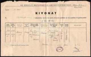 1941 10 db vegyes okmány