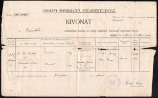 1941 10 db vegyes okmány