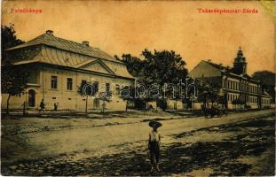 Felsőbánya, Baia Sprie; Takarékpénztár, Zárda. W.L. (?) 2349. H. Riedl E. kiadása / savings bank, monastery (r)