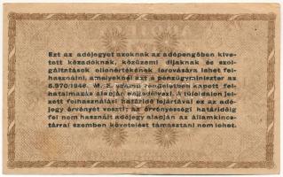 1946. 10.000AP sorszámozott, vízjeles papíron, átütő előlapi nyomattal T:III kis szakadás
Adamo P49