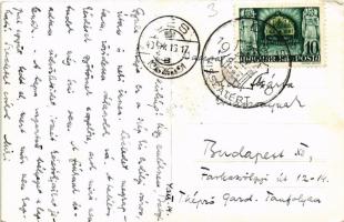 1940 Dés, Dej; látkép / general view + "1940 Dés visszatért" So. Stpl. (EK)