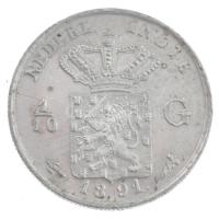 Holland Kelet-India 1891. 1/10G Ag T:1- 
Netherlands East Indies 1855. 1/10 Gulden Ag C:AU Krause K...