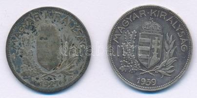 1937-1939. 1P Ag (2xklf) T:XF,VG Adamo P6