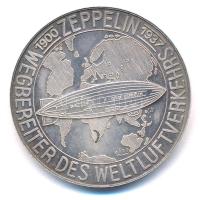 Németország 1972. "Zeppelin - A világ légiforgalmának úttörője" jelzett Ag kétoldalas emlé...