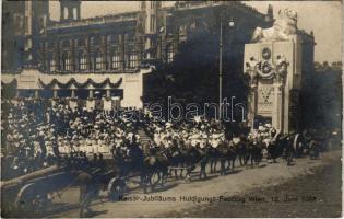 Kaiser-Jubiläums-Huldigungsfestzug, Wien 12. Juni 1908. / 60th Anniversary of Franz Josephs reign, military parade
