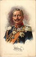 Kaiser Wilhelm II. Offizielle Karte für Rotes Kreuz, Kriegsfürsorgeamt Kriegshilfsbüro Nr. 309. Nach einer Photographie von E. Bieber (fl)