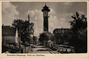 Wangerooge, Nordseebad, Partie am Leuchtturm / lighthouse