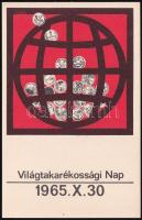 1965 Világtakarékossági Nap levelezőlap