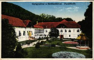 1929 Parádürdő, gyógyudvar és fürdőszálló (vágott / cut)