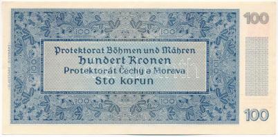 Német Harmadik Birodalom / Cseh-Morva Protektorátus 1940. 100K "S.29 G 437462" II. kiadás ...