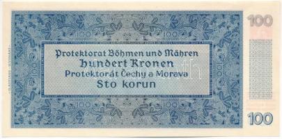 Német Harmadik Birodalom / Cseh-Morva Protektorátus 1940. 100K "S.10 G 361776" II. kiadás ...