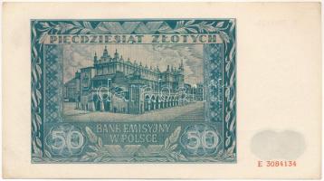 Lengyelország / Német megszállás 1941. 50Zl "E 3084134" T:I- apró folt
Poland / German Oc...