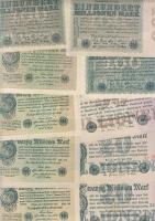 Német Birodalom 1898-tól 162 klf db bankjegy Rosenberg-katalógus szerint rendezve; alszámok, vízjel,...