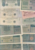 Német Birodalom 1898-tól 162 klf db bankjegy Rosenberg-katalógus szerint rendezve; alszámok, vízjel,...