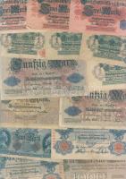 Német Birodalom 1898-tól 162 klf db bankjegy Rosenberg-katalógus szerint rendezve; alszámok, vízjel,...