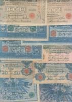 Német Birodalom 1898-tól 162 klf db bankjegy Rosenberg-katalógus szerint rendezve; alszámok, vízjel,...