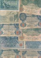 Német Birodalom 1904-től 142 klf db bankjegy Rosenberg-katalógus szerint rendezve; alszámok, vízjel,...