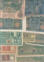 Német Birodalom 1904-től 142 klf db bankjegy Rosenberg-katalógus szerint rendezve; alszámok, vízjel,...