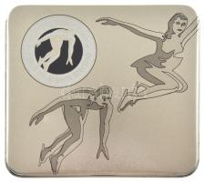 Kanada 1998. 50c Ag "Műkorcsolya" T:PP Canada eredeti fém díszdobozban 1998. 50 Cents Ag &...