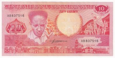 Suriname 1986. 10G T:I  Suriname 1986. 10 Gulden C:UNC Krause P#131