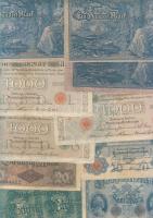 Német Birodalom 1904-től 131 klf db bankjegy Rosenberg-katalógus szerint rendezve; alszámok, vízjel,...