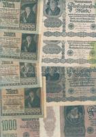 Német Birodalom 1904-től 131 klf db bankjegy Rosenberg-katalógus szerint rendezve; alszámok, vízjel,...