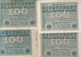 Német Birodalom 1904-től 131 klf db bankjegy Rosenberg-katalógus szerint rendezve; alszámok, vízjel,...