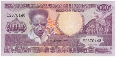 Suriname 1986. 100G T:I  Suriname 1986. 100 Gulden C:UNC Krause P#133a(2)