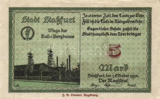 Német Birodalom/Császárság/Staßfurt 1918.10.1. 5M (31x) T:I,I-