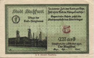 Német Birodalom/Császárság/Staßfurt 1918.10.1. 5M (31x) T:I,I-