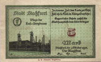 Német Birodalom/Császárság/Staßfurt 1918.10.1. 5M (31x) T:I,I-