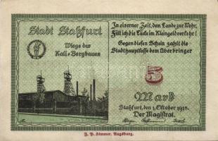 Német Birodalom/Császárság/Staßfurt 1918.10.1. 5M (31x) T:I,I-